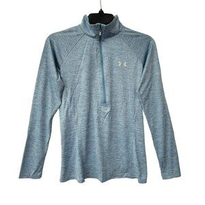 ⭐Under Armour Sz XS Women Pullover Loose Fit UA Tech Twist Blue Heatgear⭐
